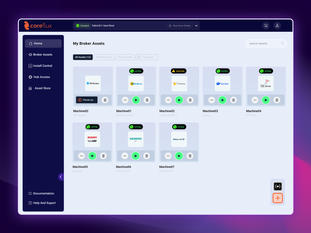 Getting Started Coreflux Hub
